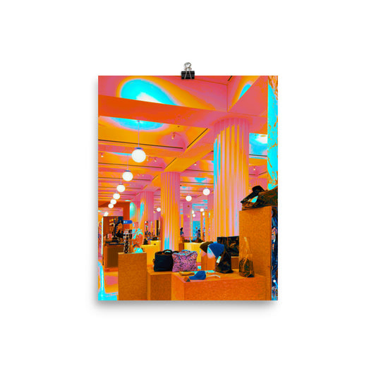 Paradise Palms Mall - Fine Art Poster Print