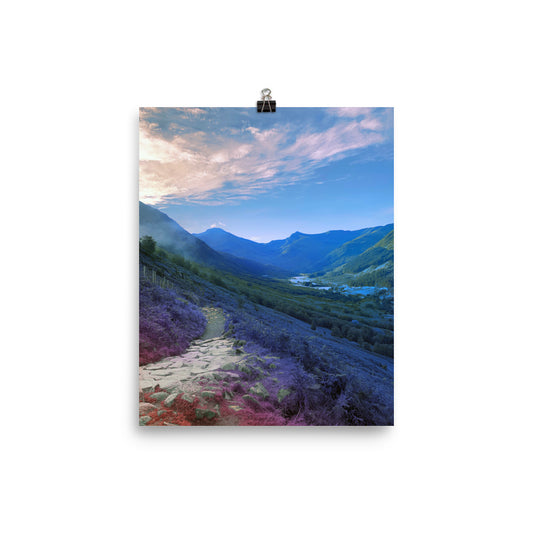 The Land Turned Blue - Fine Art Poster Print