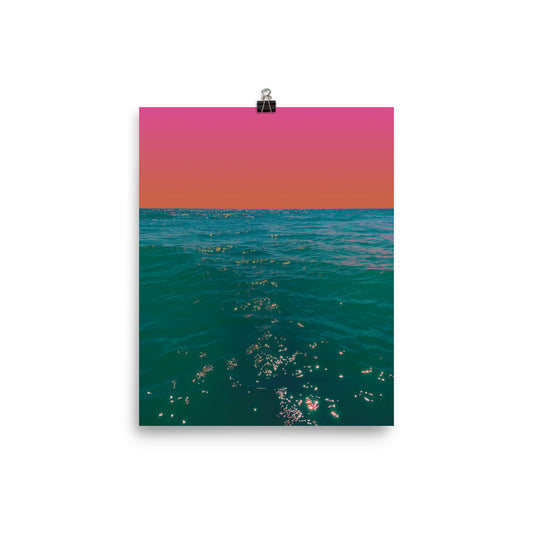 Burning Summer's Evening - Fine Art Poster Print