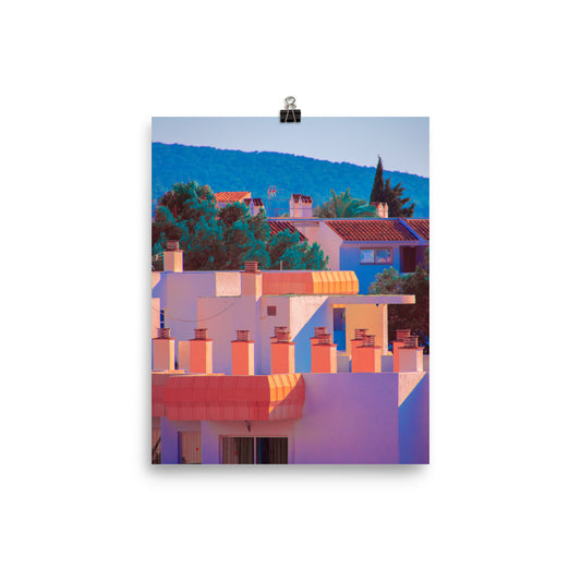 Coral Roof - Fine Art Poster Print