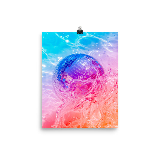Disc-glow - Fine Art Poster Print