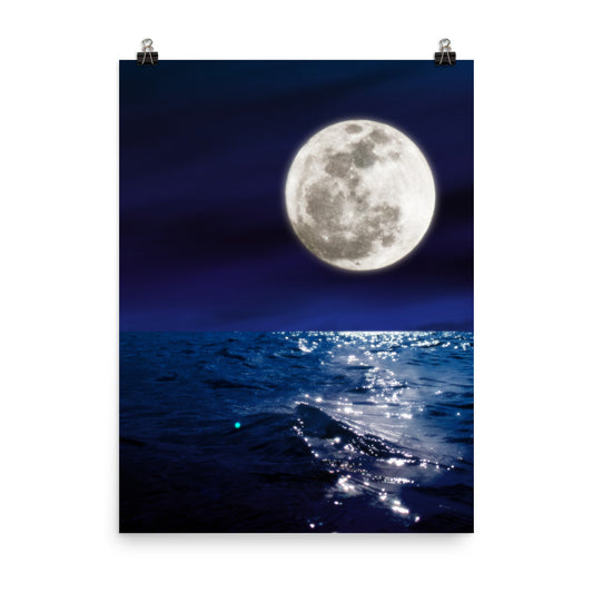 Meet Me By The Moon - Fine Art Poster Print