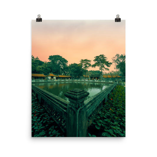 Vietnam Temple of Literature Ha Noi photography poster print by Nathan Head.