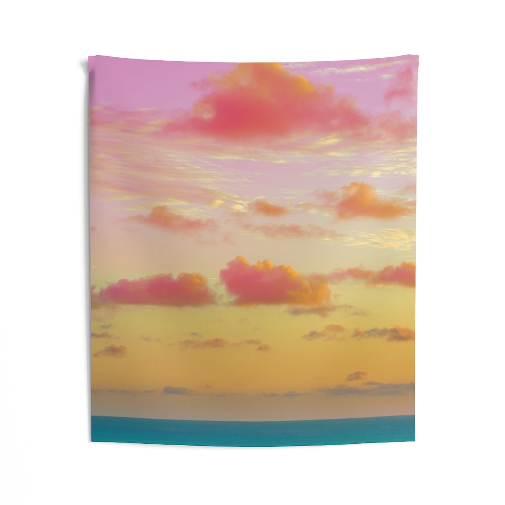 Indoor Wall Tapestries - Cotton Candy Clouds