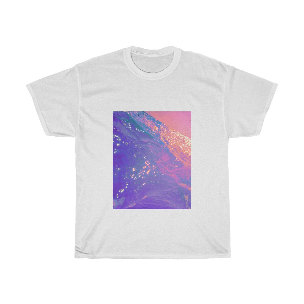 Unisex Heavy Cotton Tee - Sunset Fusion