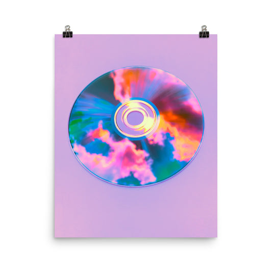 Abstract vaporwave CD photography poster print by Nathan Head.