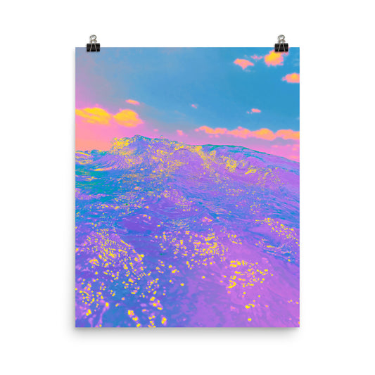 Vaporwave candy ocean photography poster print by Nathan Head.