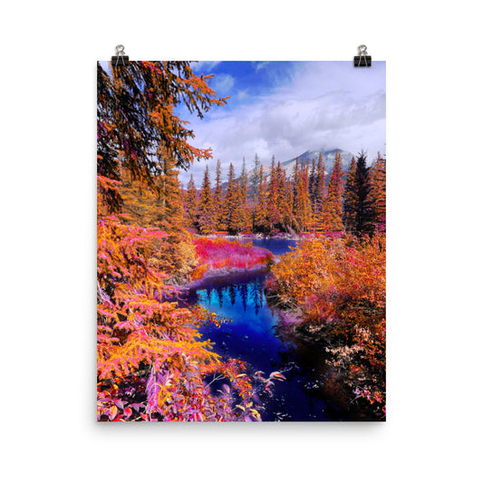 Canada painting forest lake photography poster print by Nathan Head.