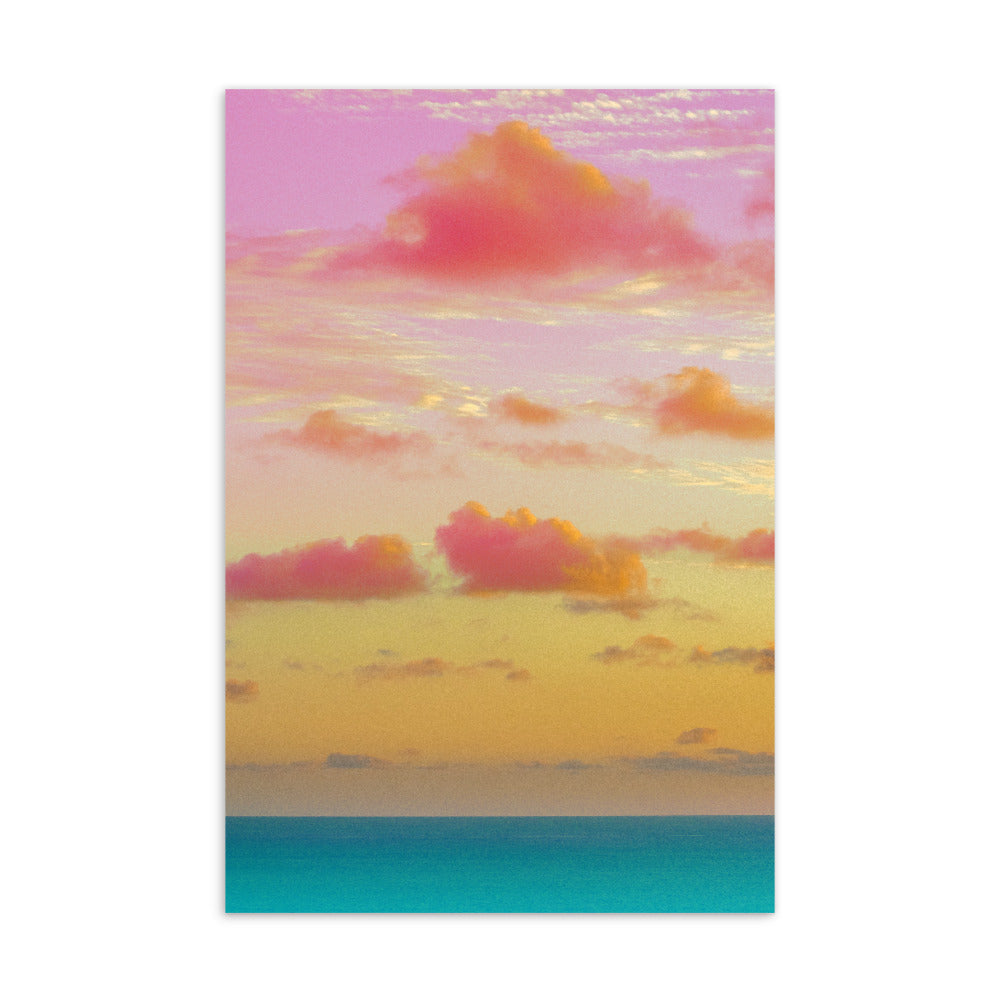 Standard Postcard - Cotton Candy Clouds