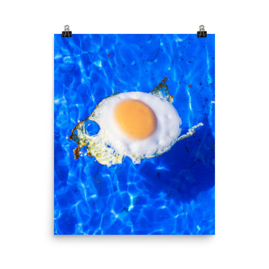 Vaporwave abstract egg photography poster print by Nathan Head.