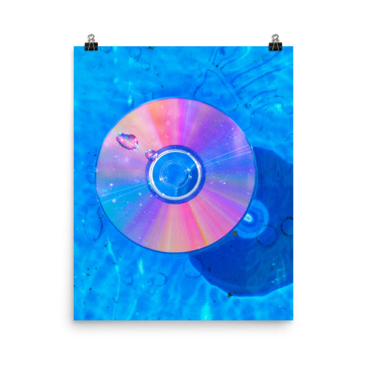 Vaporwave abstract CD photography poster print by Nathan Head.