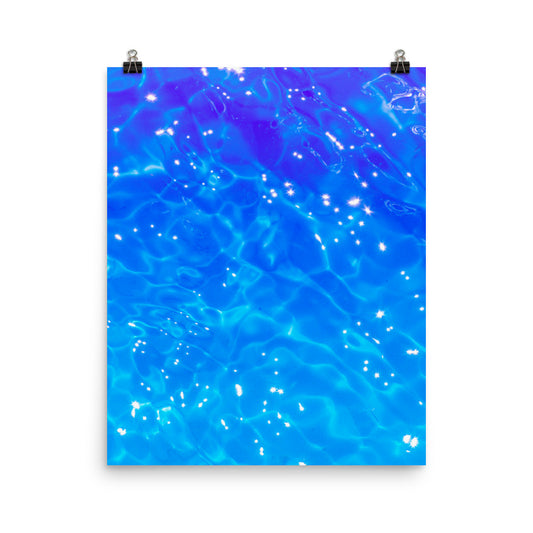 Vaporwave swimming pool photography poster print by Nathan Head.