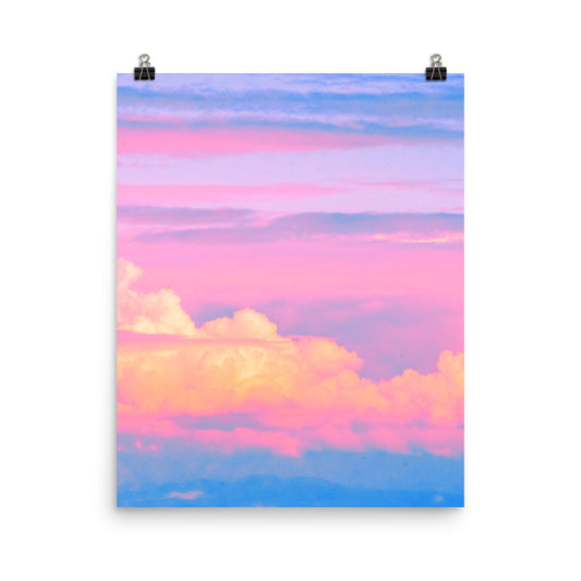 Vaporwave candy clouds photography poster print by Nathan Head.