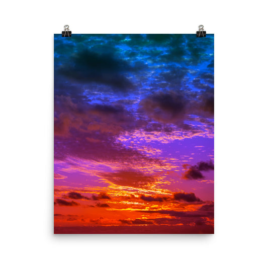 Vaporwave cloud sunset photography poster print by Nathan Head.